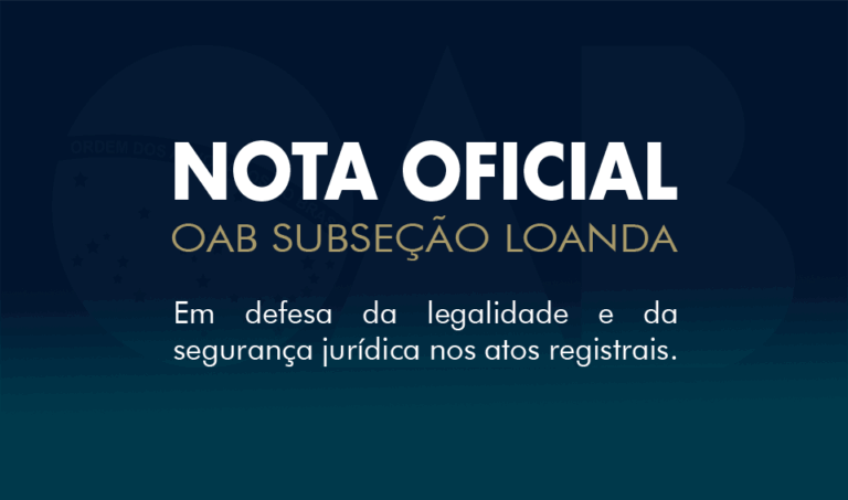 Nota Oficial OAB Loanda