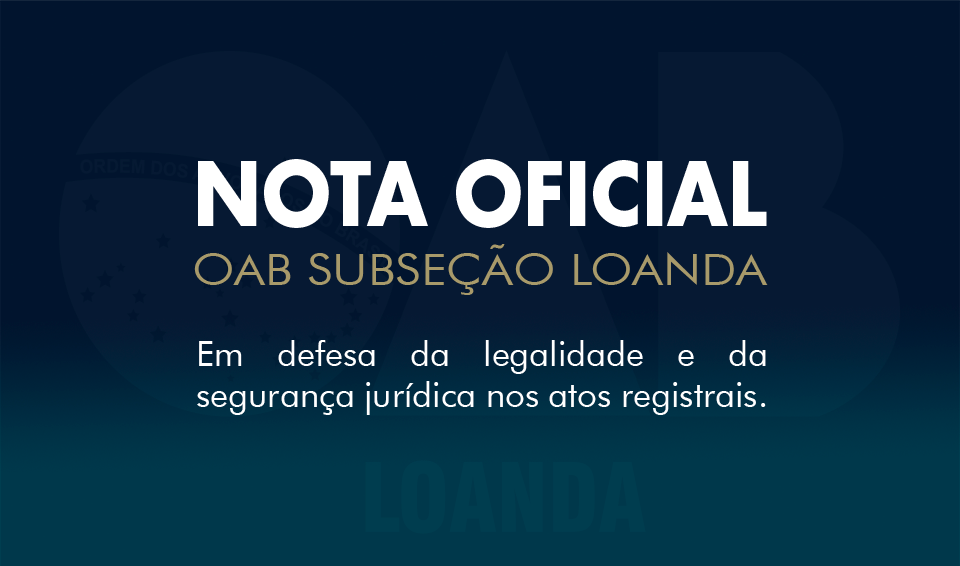 Nota Oficial OAB Loanda